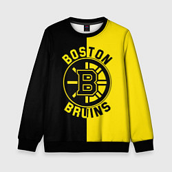 Свитшот детский Boston Bruins, Бостон Брюинз, цвет: 3D-черный