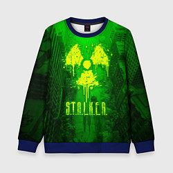 Свитшот детский STALKER LOGO RADIATOIN NEON TOXIC, цвет: 3D-синий