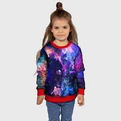 Свитшот детский НЕОНОВЫЕ КОСМОС NEON SPACE, цвет: 3D-красный — фото 2