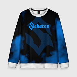 Детский свитшот Sabaton синий дым