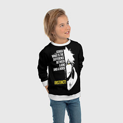 Свитшот детский Зангецу, цвет: 3D-белый — фото 2