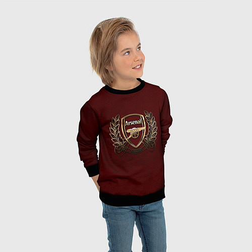 Детский свитшот Arsenal London / 3D-Черный – фото 3