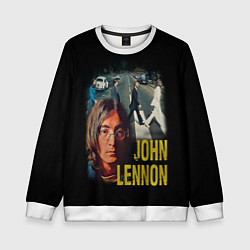 Свитшот детский The Beatles John Lennon, цвет: 3D-белый