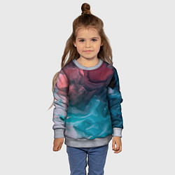 Свитшот детский Туманная вода, цвет: 3D-меланж — фото 2