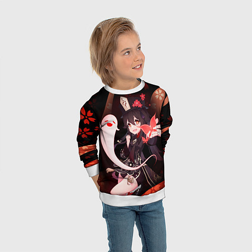 Детский свитшот УЛЬТ ХУ ТАО HU TAO / 3D-Белый – фото 3