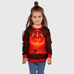 Свитшот детский Алое Пламя и Рыцарь ER, цвет: 3D-красный — фото 2