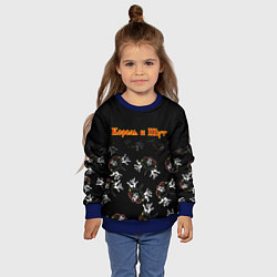 Свитшот детский КОРОЛЬ И ШУТ ЛОГО ГОРШОК, цвет: 3D-синий — фото 2