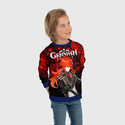 Свитшот детский GENSHIN IMPACT DILUC ГЕНШИН ИМПАКТ ДИЛЮК, цвет: 3D-синий — фото 2