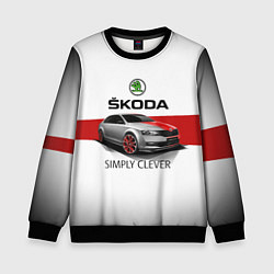 Свитшот детский Skoda Rapid Sport, цвет: 3D-черный