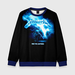 Свитшот детский Ride the Lightning Metallica, цвет: 3D-синий