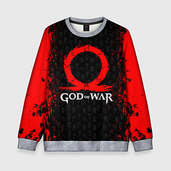 Свитшот детский GOD OF WAR КРАТОС ЛОГО, цвет: 3D-меланж