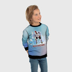 Свитшот детский Хоккеист Александр Овечкин, цвет: 3D-черный — фото 2