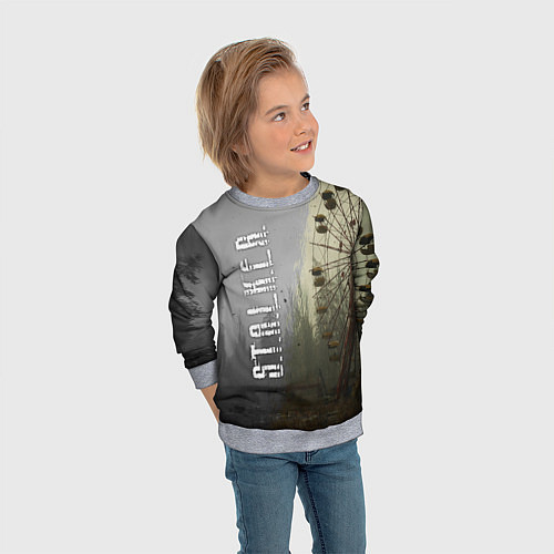 Детский свитшот СТАЛКЕР 2 КОЛЕСО ОБОЗРЕНИЯ / 3D-Меланж – фото 3