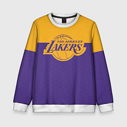 Свитшот детский LAKERS LINE HEXAGON SPORT, цвет: 3D-белый