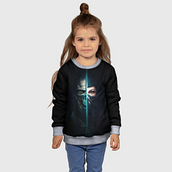 Свитшот детский Королева Гристоля, цвет: 3D-меланж — фото 2
