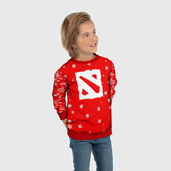 Свитшот детский НОВОГОДНИЙ ДОТА 2 НОВЫЙ ГОД DOTA 2, цвет: 3D-красный — фото 2