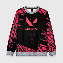 Свитшот детский Valorant паттерн, цвет: 3D-меланж