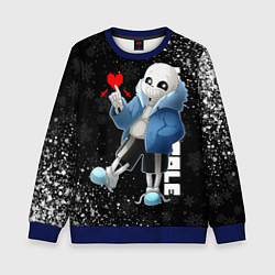 Свитшот детский НОВОГОДНИЙ САНС UNDERTALE НОВЫЙ ГОД, цвет: 3D-синий