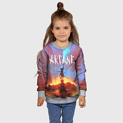 Свитшот детский JINX ARCANE LOL LEAGUE OF LEGENDS, цвет: 3D-меланж — фото 2