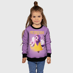 Свитшот детский Princess Pipp Petals, цвет: 3D-черный — фото 2