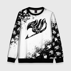 Свитшот детский ХВОСТ ФЕИ ЧЁРНЫЙ СИМВОЛ FAIRY TAIL BLACK, цвет: 3D-черный