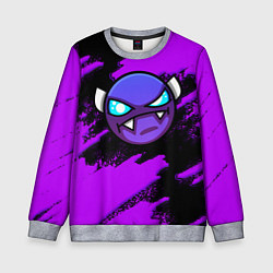 Свитшот детский Geometry Dash game - Геометри Дэш, цвет: 3D-меланж