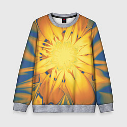 Свитшот детский Солнечный цветок Абстракция 535-332-32, цвет: 3D-меланж