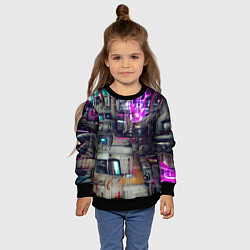 Свитшот детский Инженерия, цвет: 3D-черный — фото 2