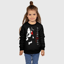 Свитшот детский Кагуя Синомия - Kaguya-sama: Love Is War, цвет: 3D-черный — фото 2
