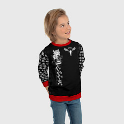 Свитшот детский TOKYO REVENGERS WALHALLA TEAM WHITE, цвет: 3D-красный — фото 2