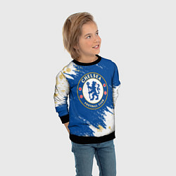 Свитшот детский НОВОГОДНИЙ ЧЕЛСИ, CHELSEA НОВЫЙ ГОД, цвет: 3D-черный — фото 2