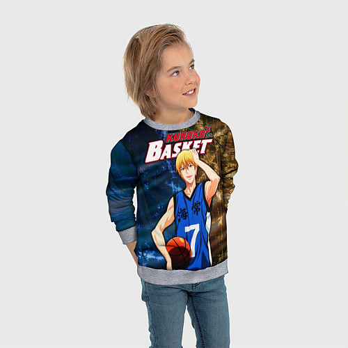 Детский свитшот Kuroko no Basuke, Рёта Кисе Kise Ryota / 3D-Меланж – фото 3