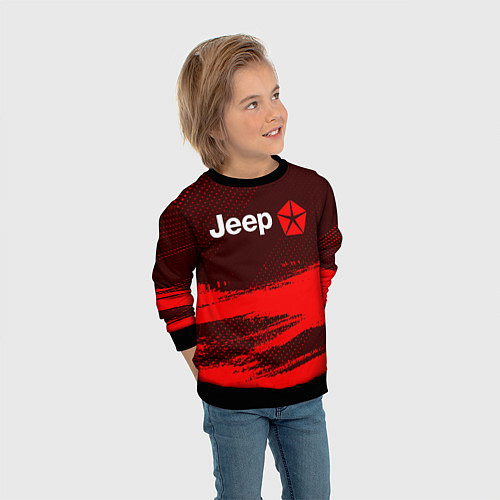 Детский свитшот JEEP Яркий / 3D-Черный – фото 3