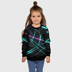 Свитшот детский Лазерная композиция, цвет: 3D-черный — фото 2