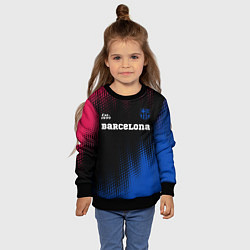 Свитшот детский BARCELONA Barcelona Est 1899, цвет: 3D-черный — фото 2