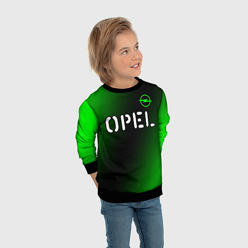 Детский свитшот ОПЕЛЬ Opel 2 / 3D-Черный – фото 3