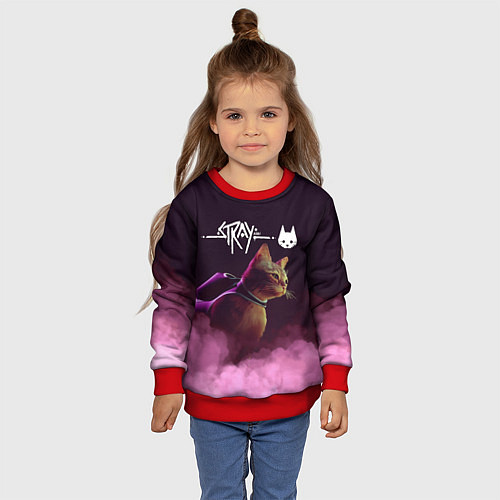 Детский свитшот Stray / 3D-Красный – фото 4