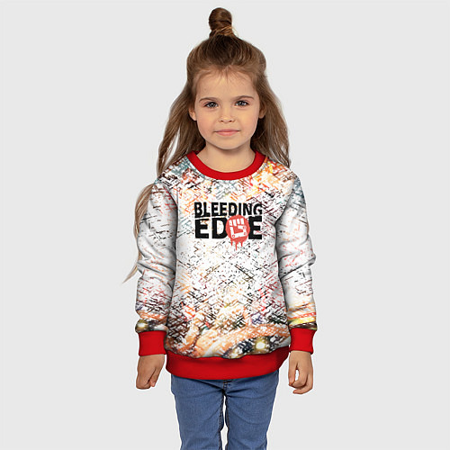 Детский свитшот Bleeding Edge / 3D-Красный – фото 4