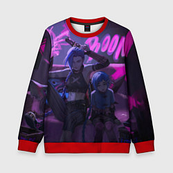 Свитшот детский Джинкс Паудер - Jinx Powder, цвет: 3D-красный