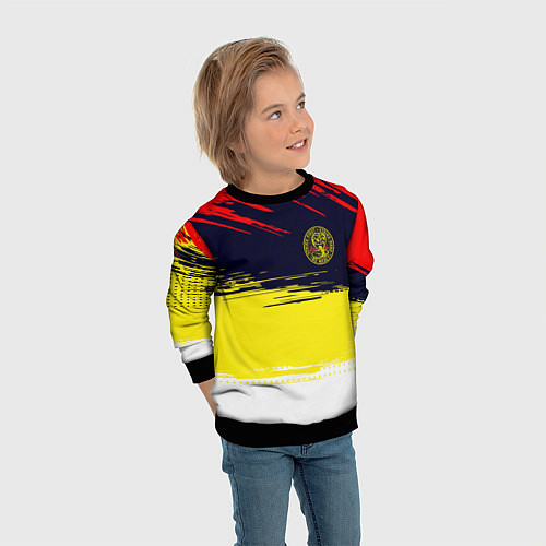 Детский свитшот Кобра кай Cobra Kai спина / 3D-Черный – фото 3