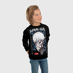 Свитшот детский Сатору Годжо Псих Магическая битва, цвет: 3D-черный — фото 2