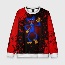 Свитшот детский ПОППИ ПЛЕЙТАЙМ HAGGY WAGGY, цвет: 3D-белый