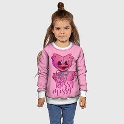Свитшот детский Pink Kissy Missy, цвет: 3D-белый — фото 2