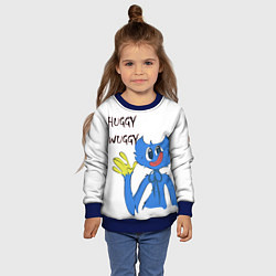 Свитшот детский Huggy Wuggy - Poppy Playtime Хагги Вагги, цвет: 3D-синий — фото 2