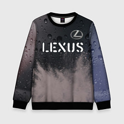 Свитшот детский LEXUS Lexus - Краски, цвет: 3D-черный