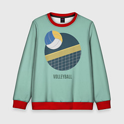 Свитшот детский Volleyball Спорт, цвет: 3D-красный