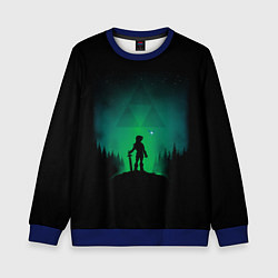 Свитшот детский Линк на холме, цвет: 3D-синий