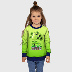 Свитшот детский Lants vs Zombies - Тристрел, цвет: 3D-синий — фото 2