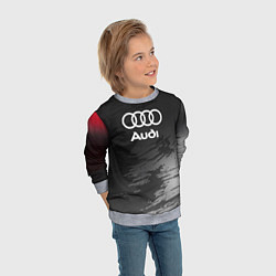 Свитшот детский Audi туман, цвет: 3D-меланж — фото 2