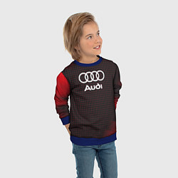 Свитшот детский Audi logo, цвет: 3D-синий — фото 2